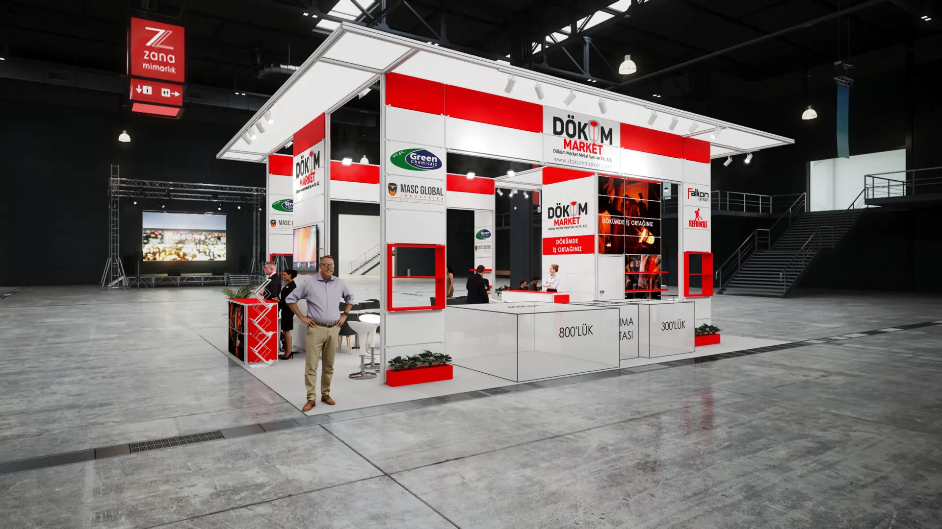 döküm market fuar standı