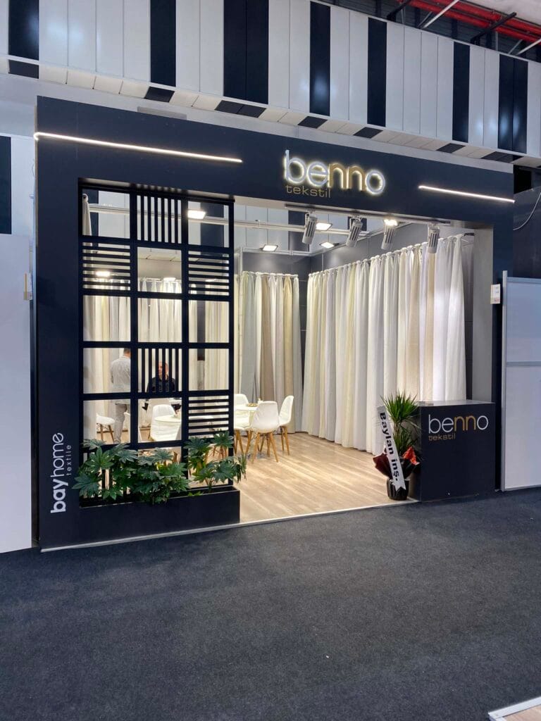 Benno Tekstil hibrit stand saha görünümü