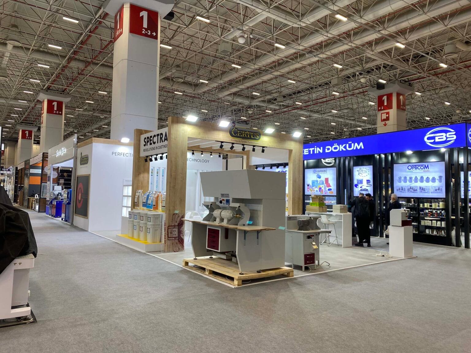 Certus stand frontage and reception area
