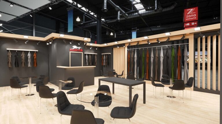 Güçlü Deri AYSAF 2024 3D stand tasarımı 6