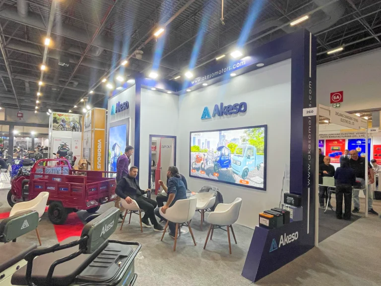 Overall view of the Akeso Motors Motobike Istanbul 2025 stand