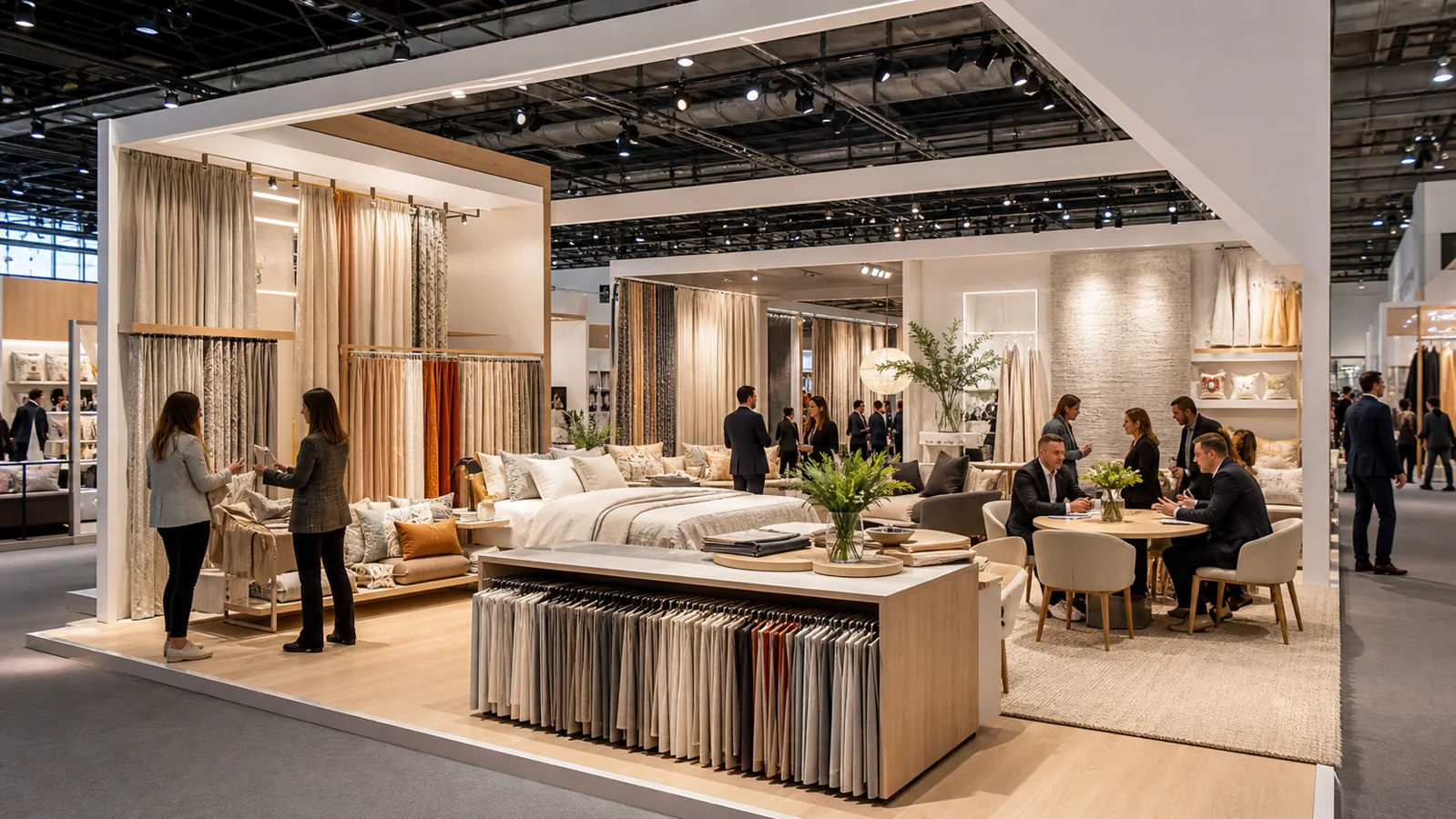 Heimtextil 2027 Frankfurt ev tekstili fuar standı tasarımı