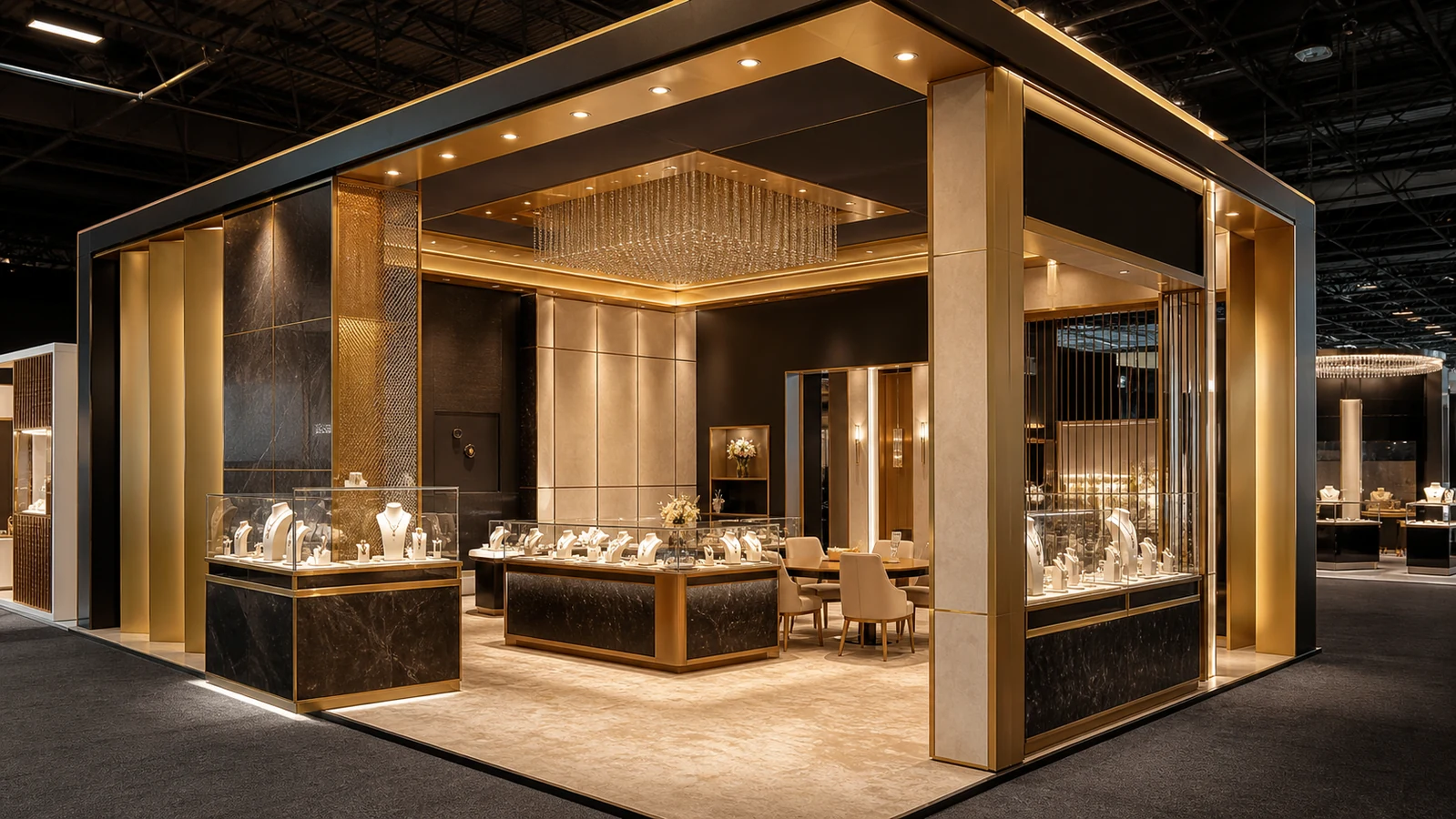IJS Istanbul Jewelry Show 2026 için lüks kuyumculuk fuar standı