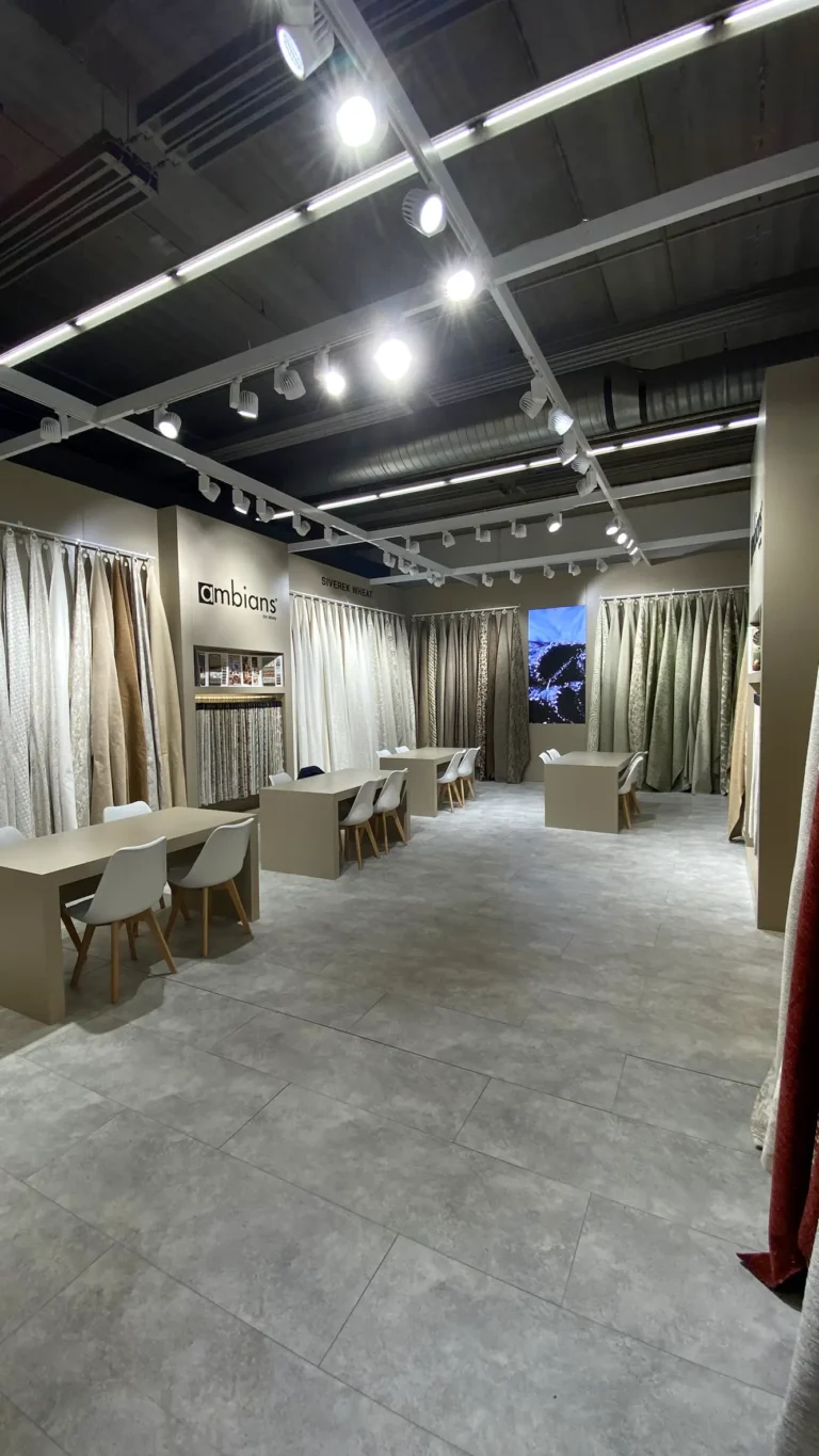 Ambians Heimtextil standının uzun iç aksı
