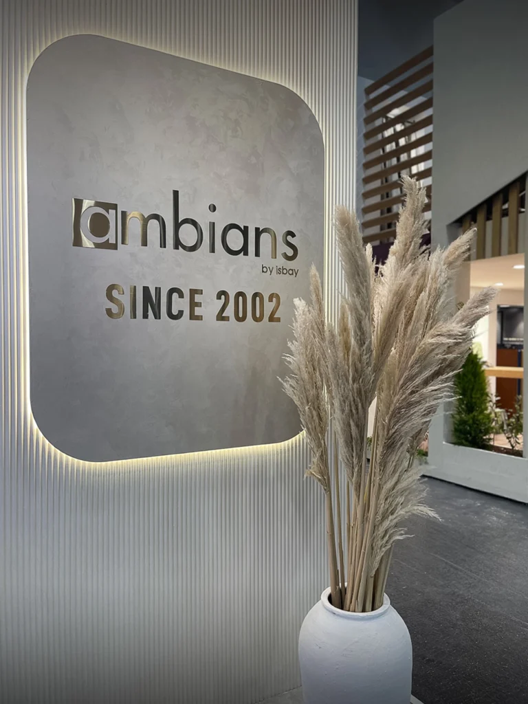 Ambians by Isbay entrance signage and natural decoration