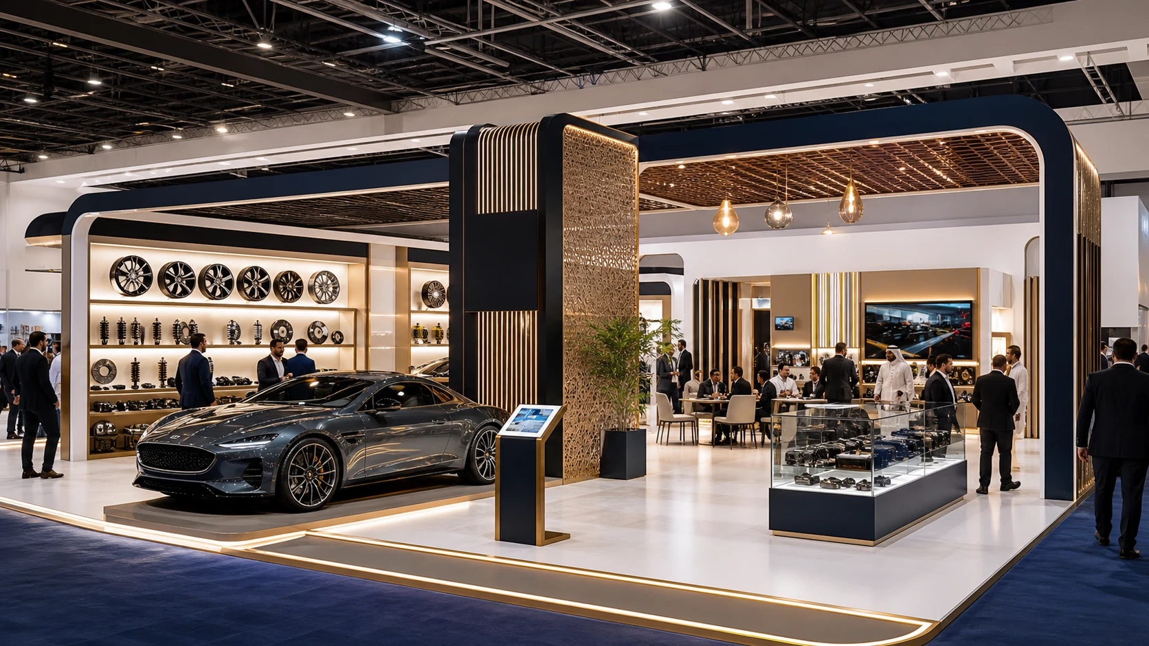Automechanika Dubai 2026 için otomotiv fuar standı tasarımı